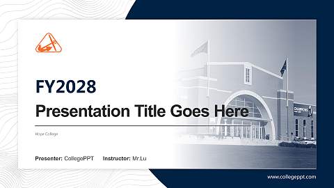 Hope College Academic Presentation/Research Findings Report PPT Template