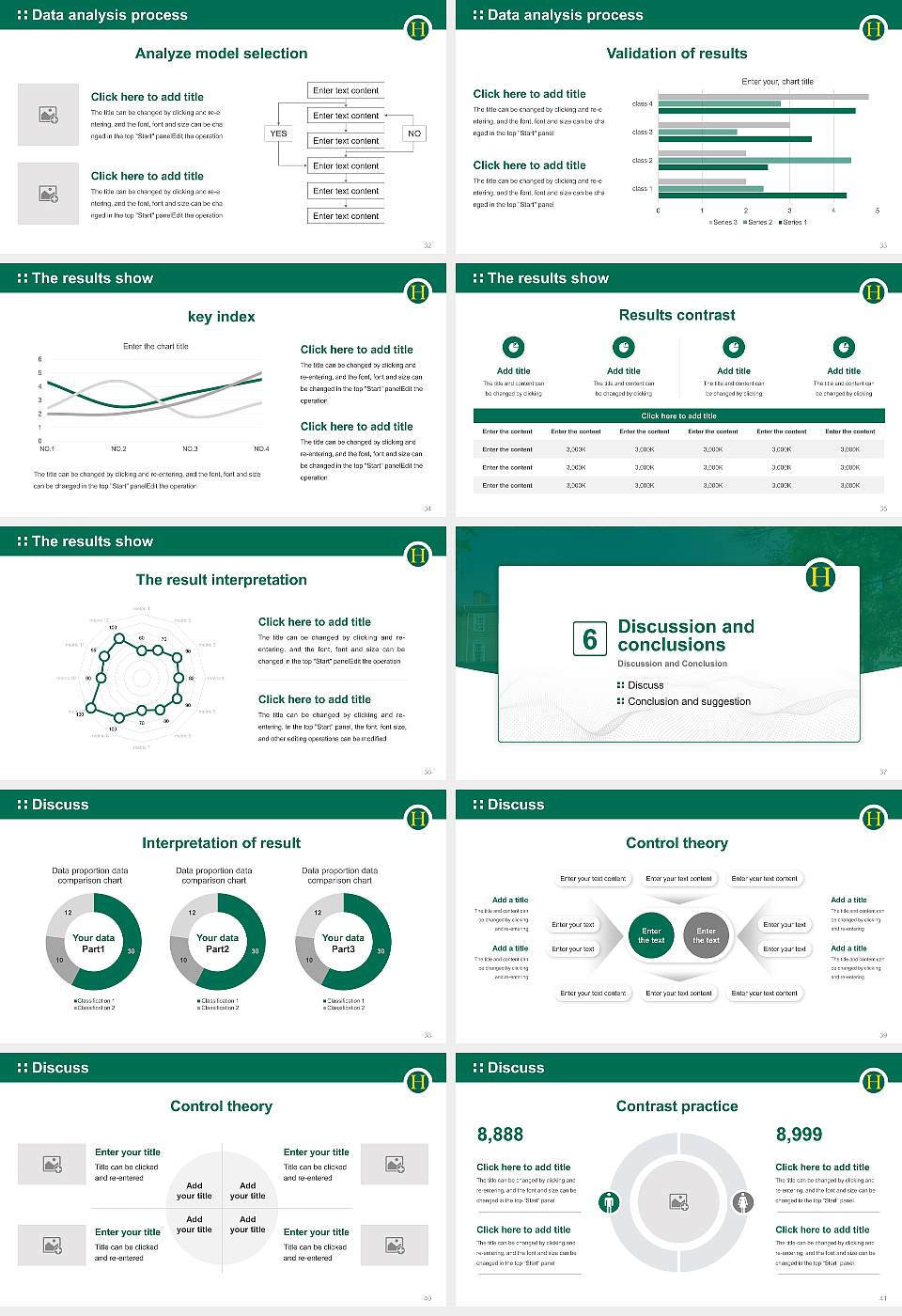 Hollins University Graduation Thesis Defense PPT Template16:9 ratio PPT effect preview image5
