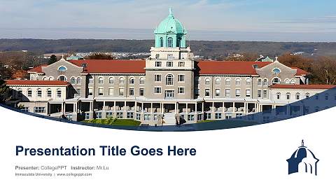 Immaculata University Course/Courseware Creation PPT Template