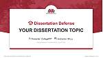 Indiana Wesleyan University-Marion Disputation Powerpoint Vorlage