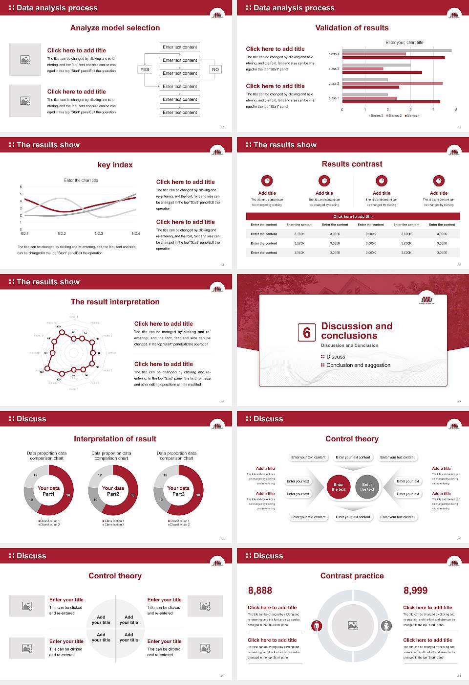 Indiana Wesleyan University-Marion Graduation Thesis Defense PPT Template16:9 ratio PPT effect preview image5