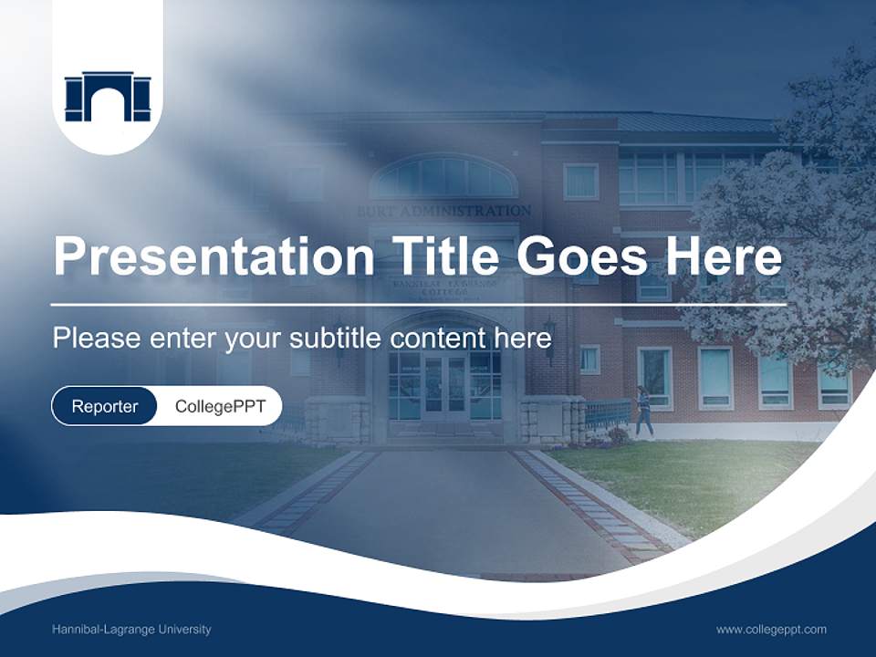 Hannibal-Lagrange University Lecture Sharing and Networking Event PPT Template4:3 ratio PPT effect preview image4