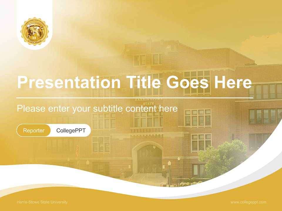 Harris-Stowe State University Lecture Sharing and Networking Event PPT Template4:3 ratio PPT effect preview image4