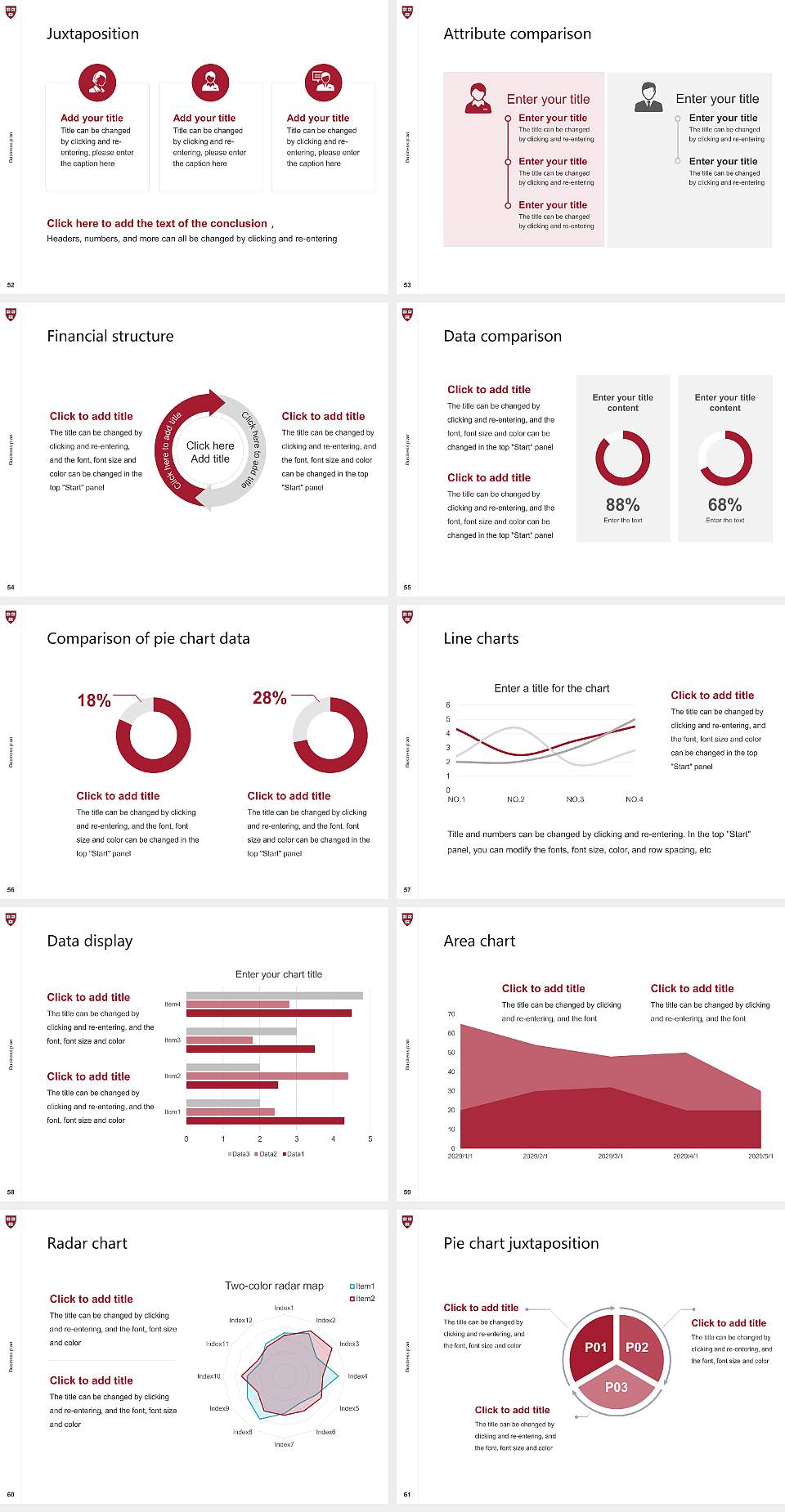 Harvard University Competition/Entrepreneurship Contest PPT Template4:3 ratio PPT effect preview image7
