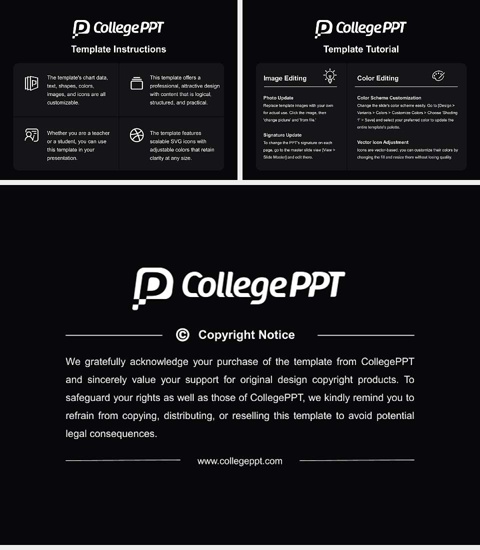 Harding University Course/Courseware Creation PPT Template4:3 ratio PPT effect preview image5