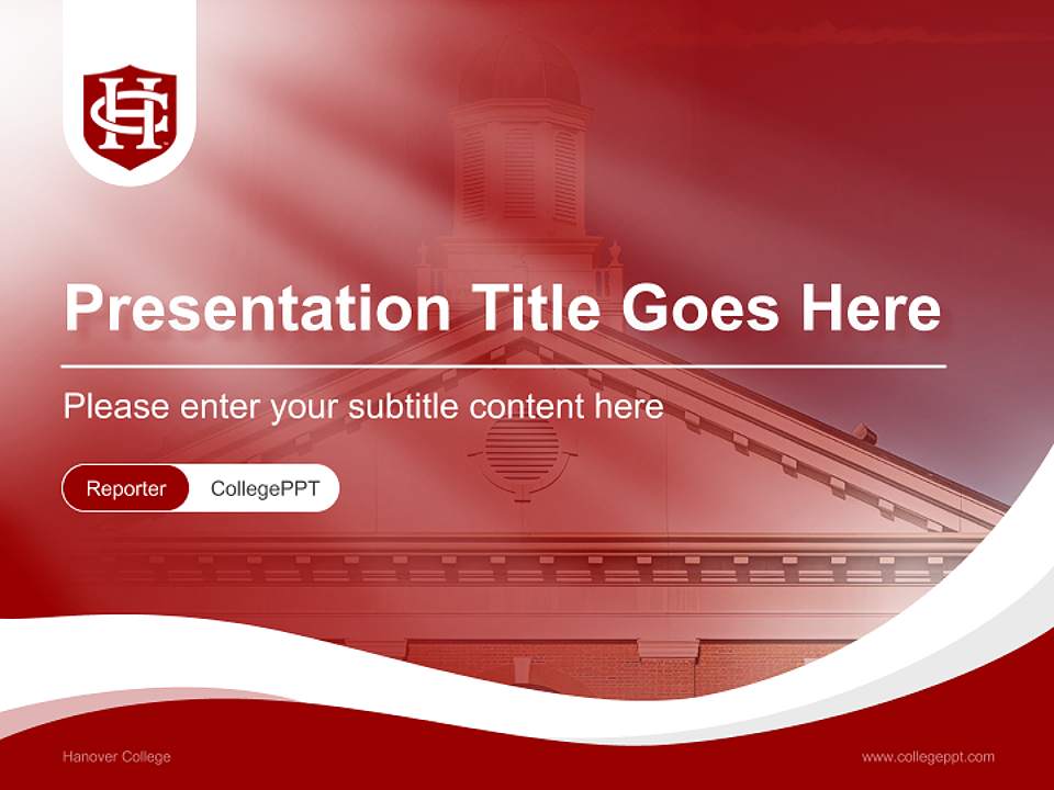 Hanover College Lecture Sharing and Networking Event PPT Template4:3 ratio PPT effect preview image4