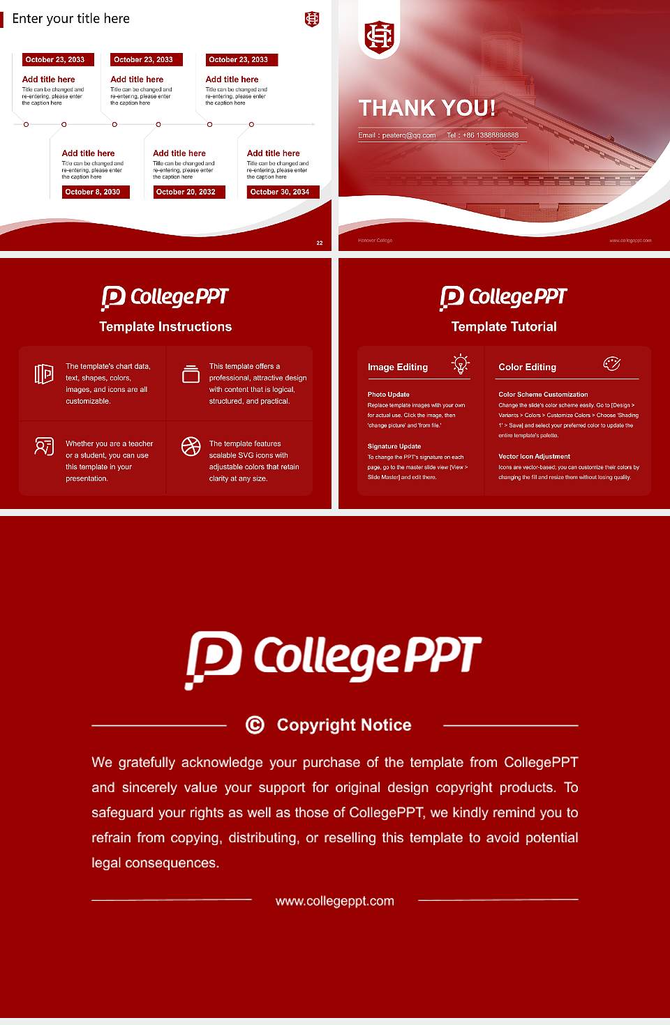 Hanover College Lecture Sharing and Networking Event PPT Template4:3 ratio PPT effect preview image4