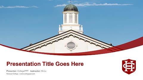 Hanover College Course/Courseware Creation PPT Template