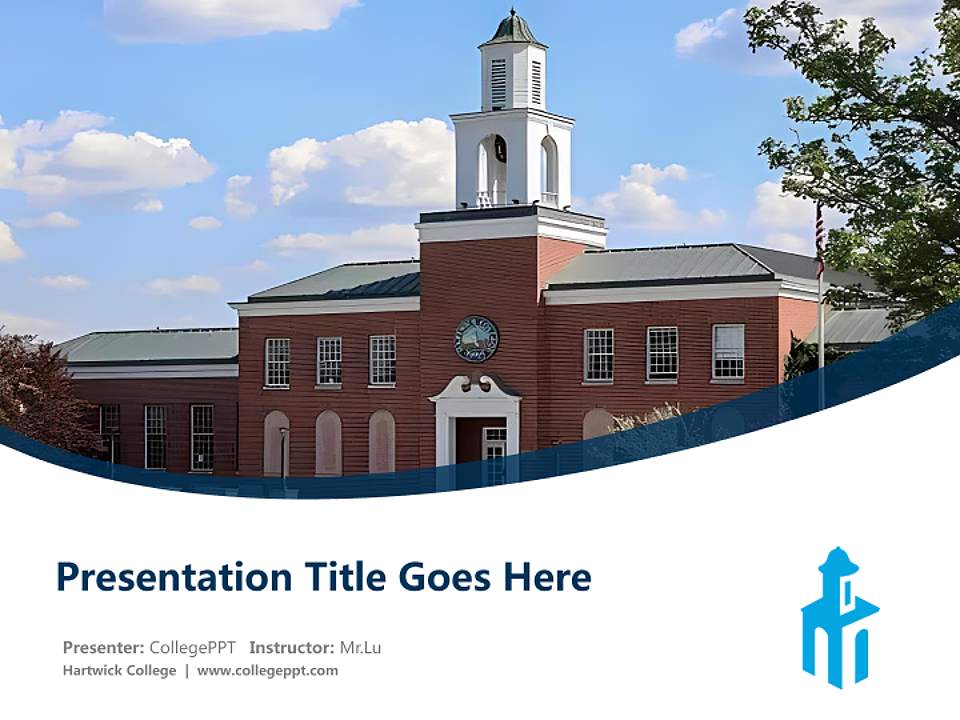 Hartwick College Course/Courseware Creation PPT Template4:3 ratio PPT effect preview image5
