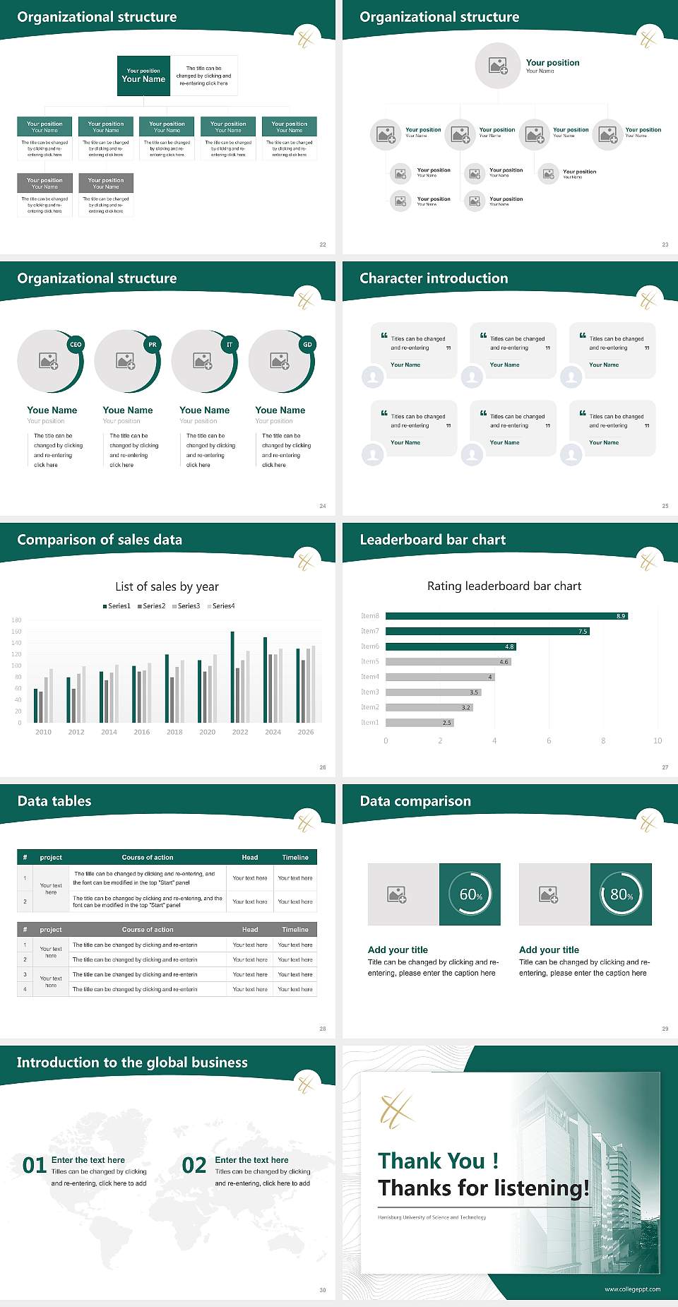 Harrisburg University of Science and Technology Academic Presentation/Research Findings Report PPT Template4:3 ratio PPT effect preview image4