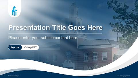 Hartwick College Lecture Sharing and Networking Event PPT Template