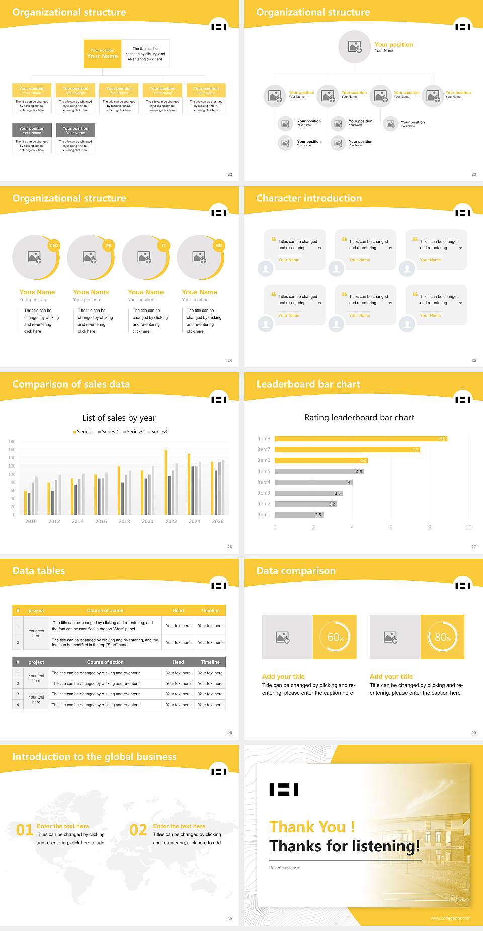 Hampshire College Academic Presentation/Research Findings Report PPT Template4:3 ratio PPT effect preview image4