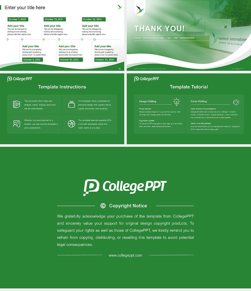 Hartford International University for Religion and Peace Lecture Sharing and Networking Event PPT Template16:9 ratio PPT effect preview image4
