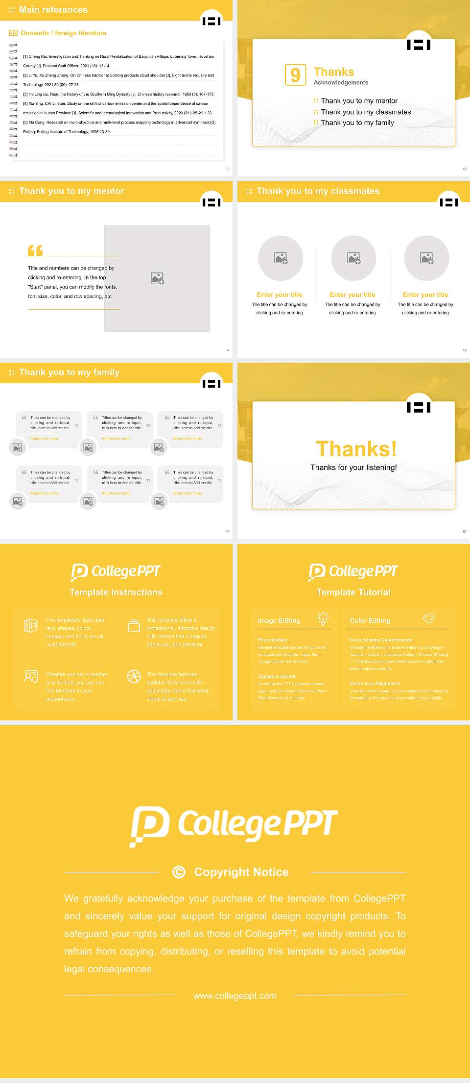 Hampshire College Graduation Thesis Defense PPT Template4:3 ratio PPT effect preview image7