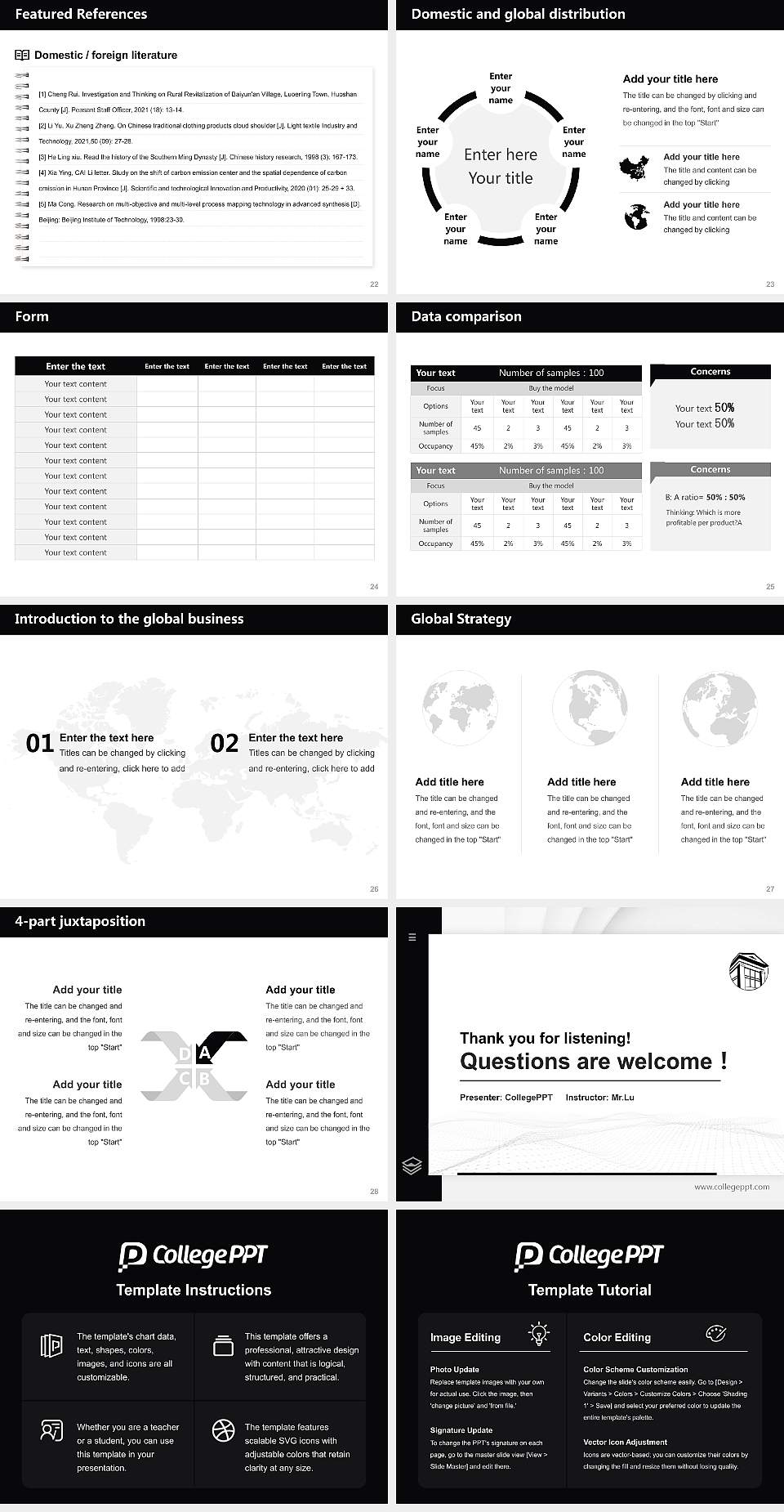 Harding University Thesis Proposal/Graduation Defense PPT Template4:3 ratio PPT effect preview image4