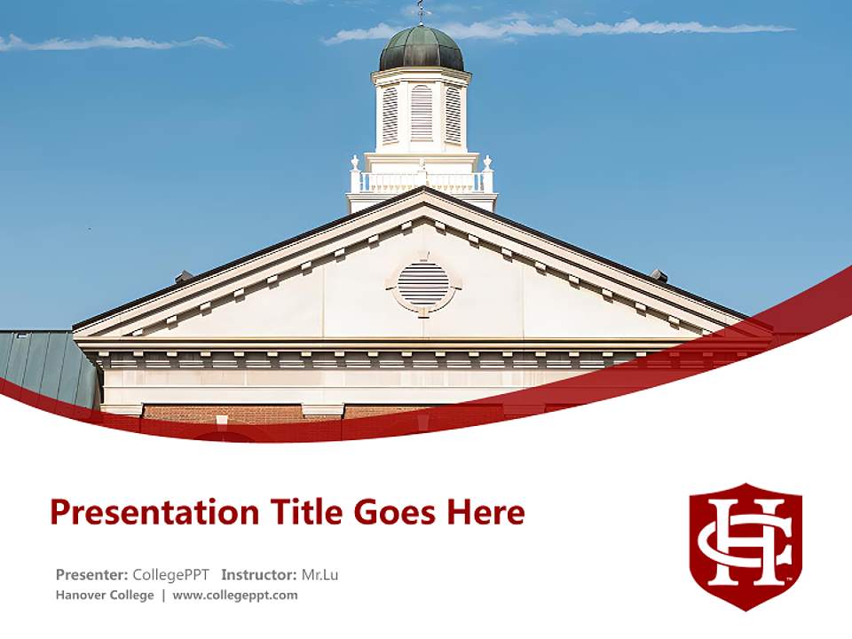 Hanover College Course/Courseware Creation PPT Template4:3 ratio PPT effect preview image5