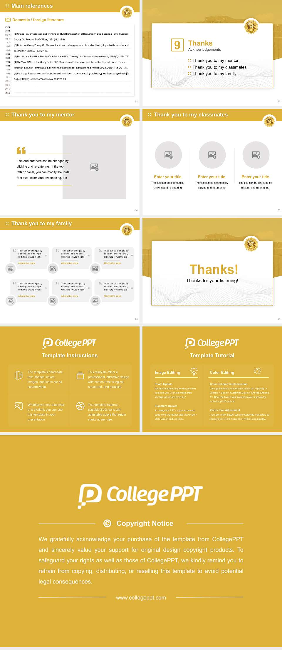 Harris-Stowe State University Graduation Thesis Defense PPT Template4:3 ratio PPT effect preview image7