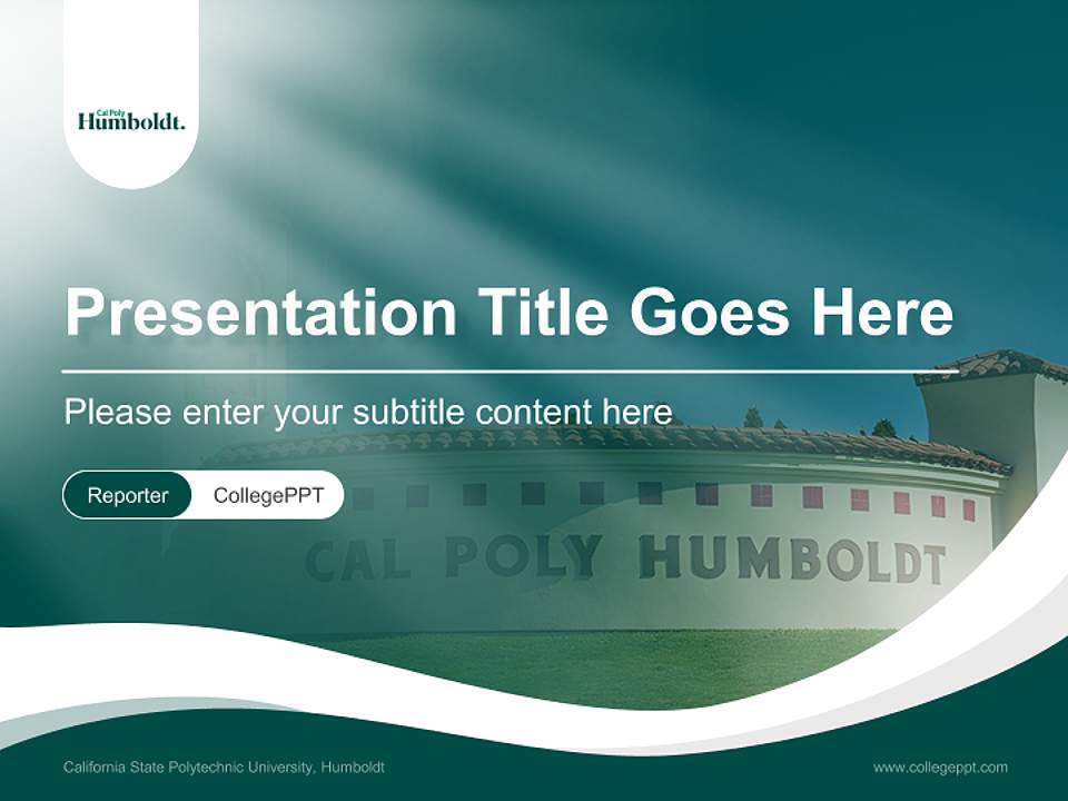 California State Polytechnic University, Humboldt Lecture Sharing and Networking Event PPT Template4:3 ratio PPT effect preview image4