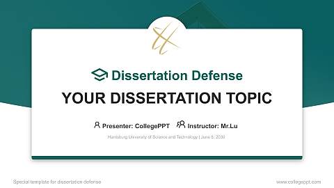 Harrisburg University of Science and Technology Graduation Thesis Defense PPT Template