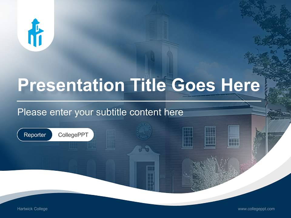 Hartwick College Lecture Sharing and Networking Event PPT Template4:3 ratio PPT effect preview image4