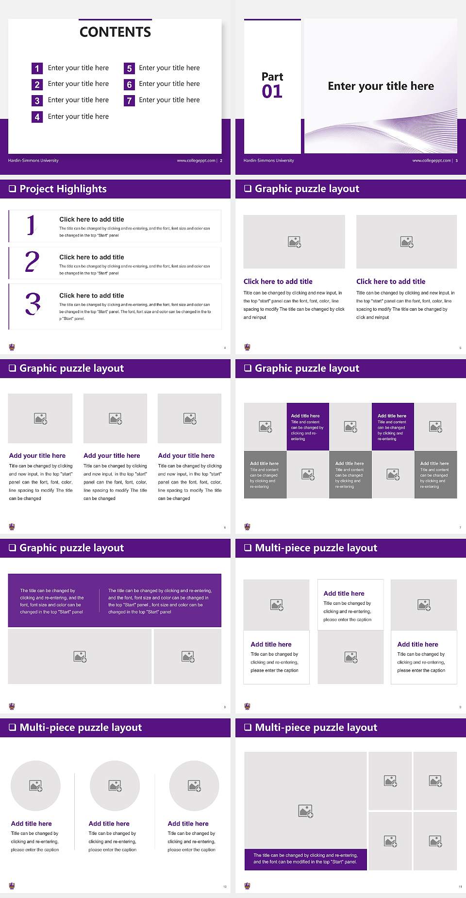 Hardin-Simmons University General Purpose PPT Template4:3 ratio PPT effect preview image2