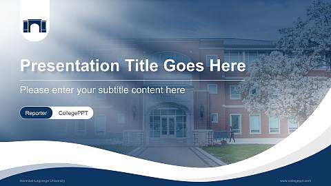 Hannibal-Lagrange University Lecture Sharing and Networking Event PPT Template