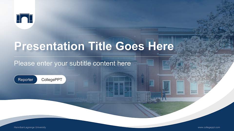 Hannibal-Lagrange University Lecture Sharing and Networking Event PPT Template16:9 ratio PPT effect preview image