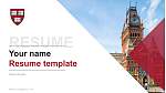 Harvard University Resume PPT Template