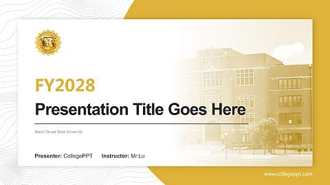 Harris-Stowe State University Academic Presentation/Research Findings Report PPT Template