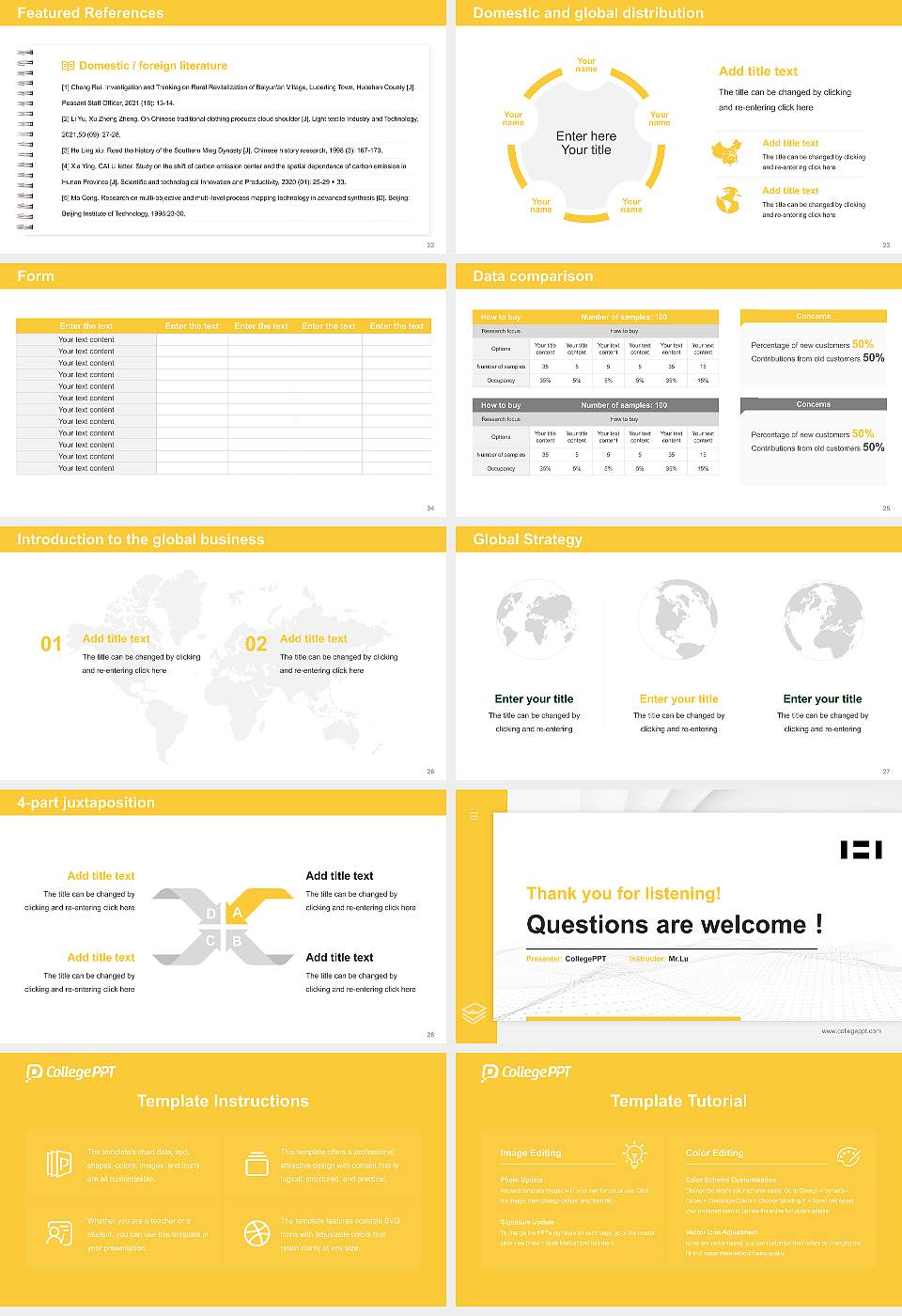 Hampshire College Thesis Proposal/Graduation Defense PPT Template16:9 ratio PPT effect preview image4