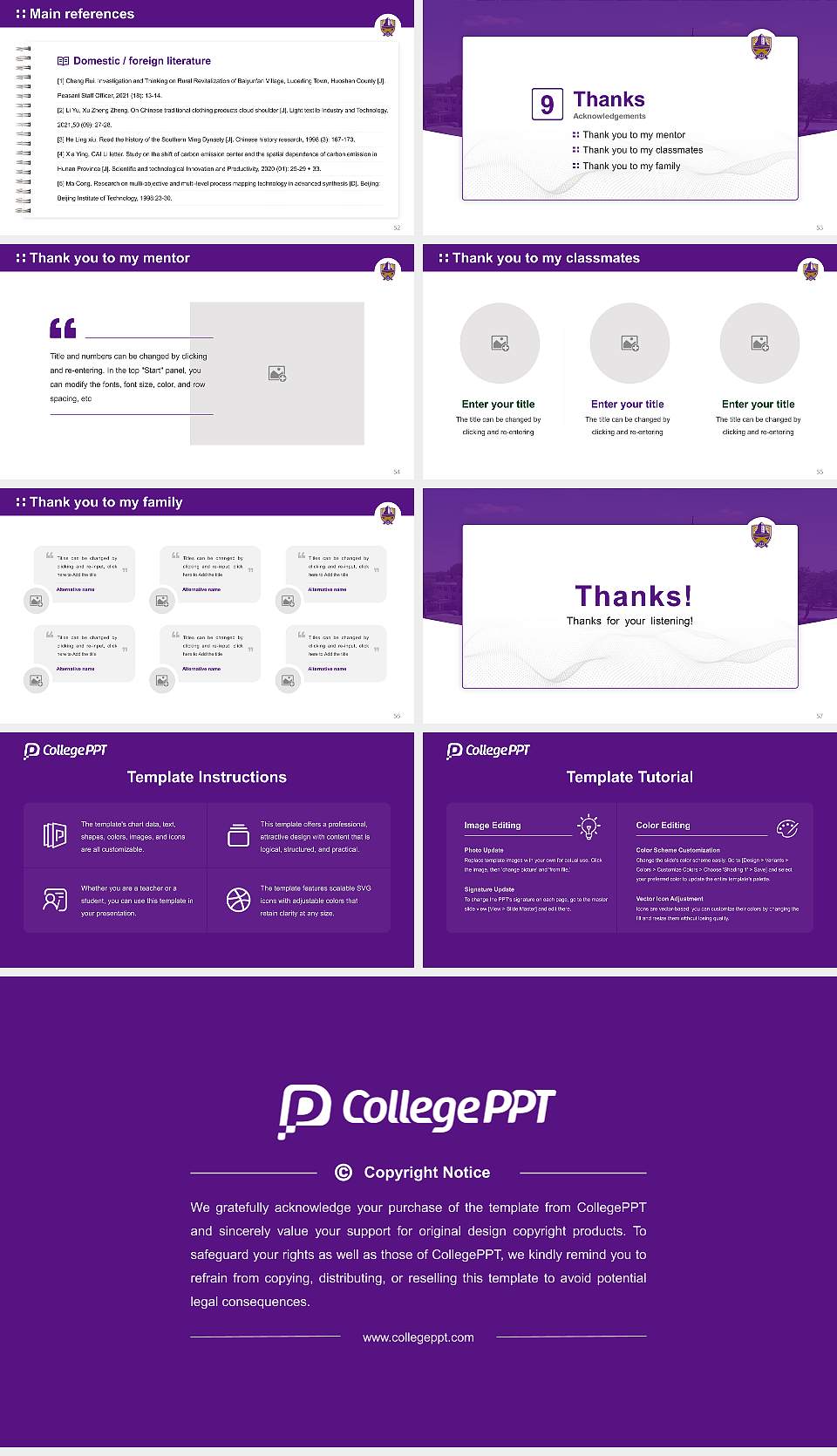 Hardin-Simmons University Graduation Thesis Defense PPT Template16:9 ratio PPT effect preview image7