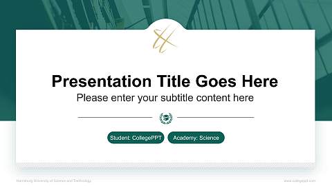 Harrisburg University of Science and Technology National Scholarship Defense PPT Template