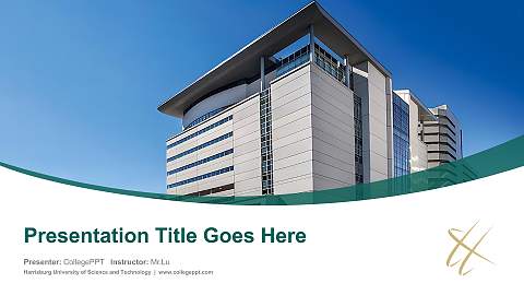 Harrisburg University of Science and Technology Course/Courseware Creation PPT Template