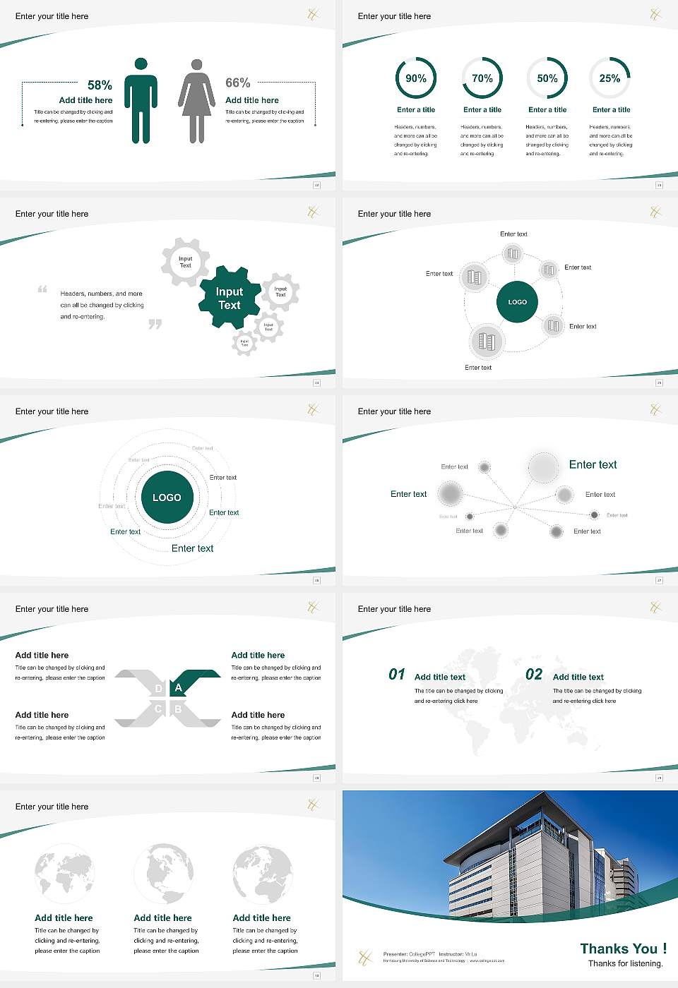 Harrisburg University of Science and Technology Course/Courseware Creation PPT Template16:9 ratio PPT effect preview image4
