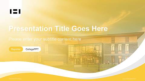 Hampshire College Lecture Sharing and Networking Event PPT Template