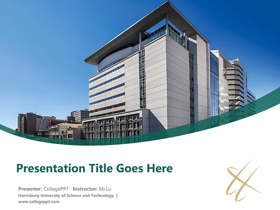 Harrisburg University of Science and Technology Course/Courseware Creation PPT Template4:3 ratio PPT effect preview image5