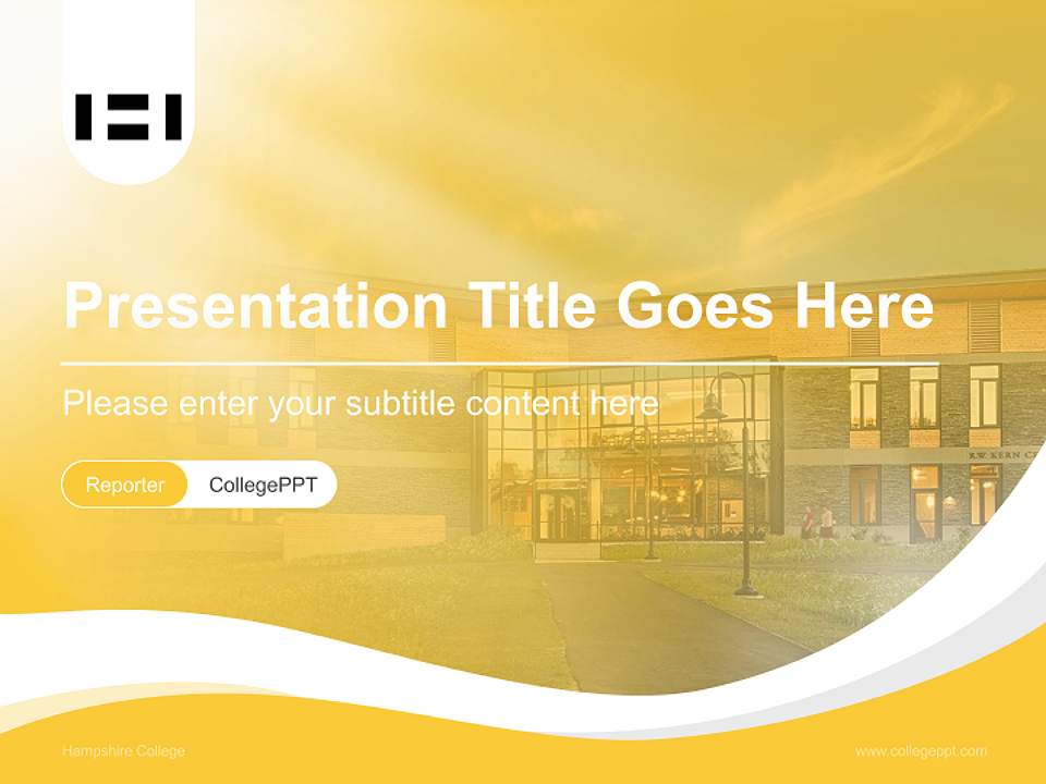 Hampshire College Lecture Sharing and Networking Event PPT Template4:3 ratio PPT effect preview image4