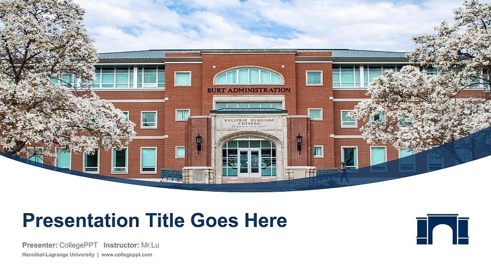 Hannibal-Lagrange University Course/Courseware Creation PPT Template16:9 ratio PPT effect preview image