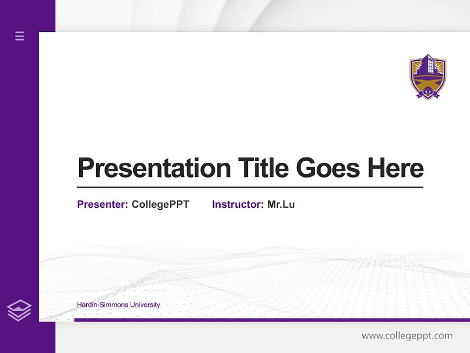 Hardin-Simmons University Thesis Proposal/Graduation Defense PPT Template4:3 ratio PPT effect preview image5
