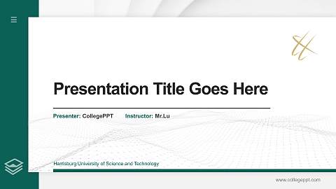 Harrisburg University of Science and Technology Thesis Proposal/Graduation Defense PPT Template