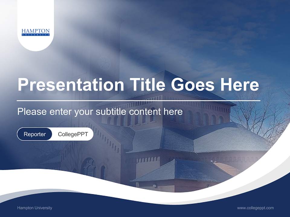 Hampton University Lecture Sharing and Networking Event PPT Template4:3 ratio PPT effect preview image4