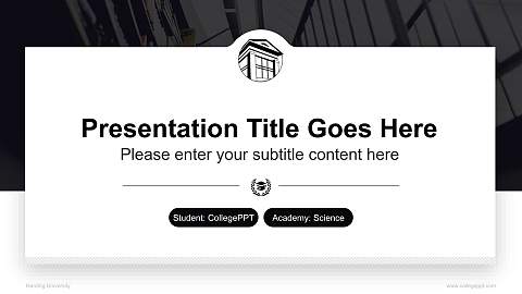 Harding University National Scholarship Defense PPT Template
