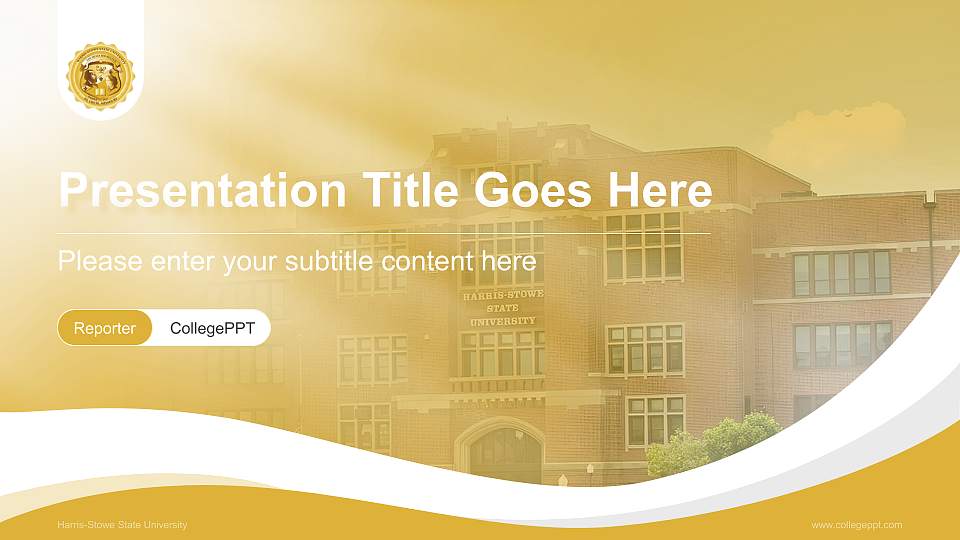 Harris-Stowe State University Lecture Sharing and Networking Event PPT Template16:9 ratio PPT effect preview image