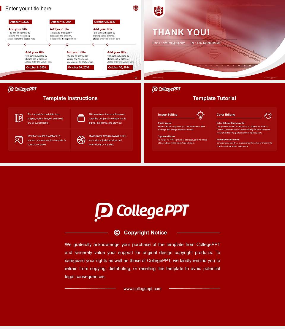 Hanover College Lecture Sharing and Networking Event PPT Template16:9 ratio PPT effect preview image4