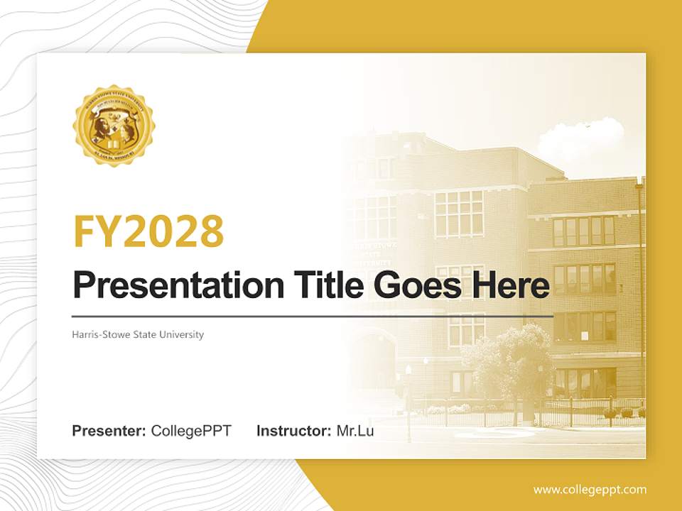 Harris-Stowe State University Academic Presentation/Research Findings Report PPT Template4:3 ratio PPT effect preview image5