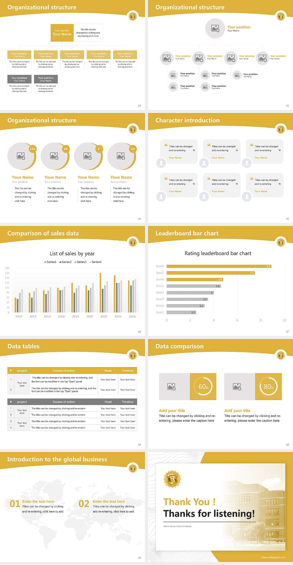 Harris-Stowe State University Academic Presentation/Research Findings Report PPT Template4:3 ratio PPT effect preview image4