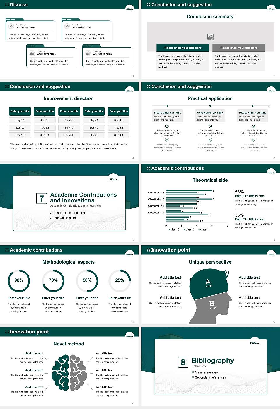 California State Polytechnic University, Humboldt Graduation Thesis Defense PPT Template16:9 ratio PPT effect preview image6