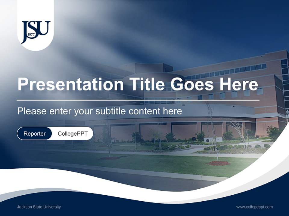 Jackson State University Lecture Sharing and Networking Event PPT Template4:3 ratio PPT effect preview image4