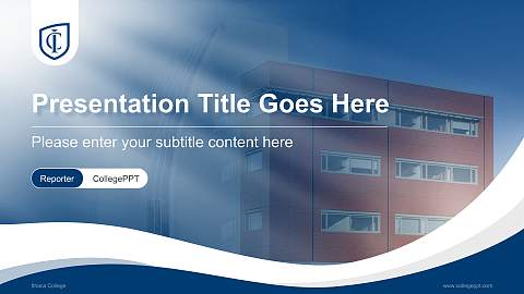 Ithaca College Lecture Sharing and Networking Event PPT Template