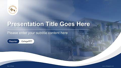 Key College Lecture Sharing and Networking Event PPT Template